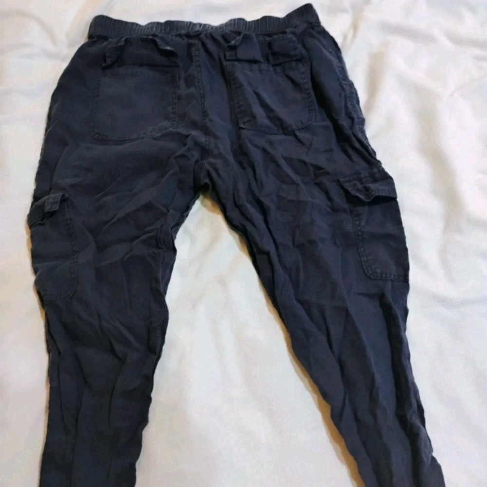Navy Ankle Cargo Pants - Picture 7 of 10